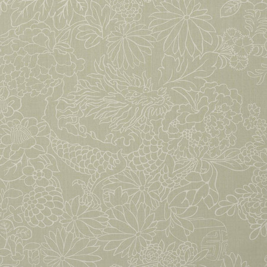 Purchase 182780 | Chiang Mai Dragon Silhouette, Almond Dust - Schumacher Fabric