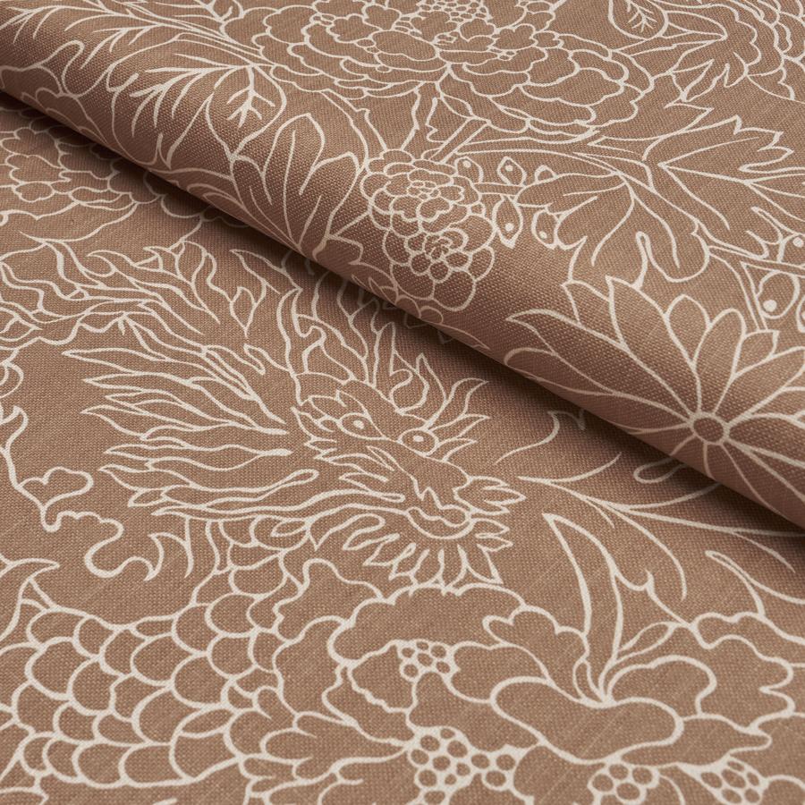 Purchase 182781 | Chiang Mai Dragon Silhouette, Mediterrean Spice - Schumacher Fabric