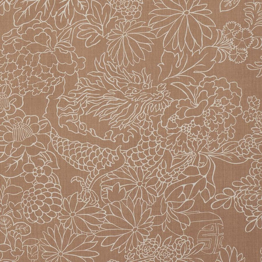 Purchase 182781 | Chiang Mai Dragon Silhouette, Mediterrean Spice - Schumacher Fabric