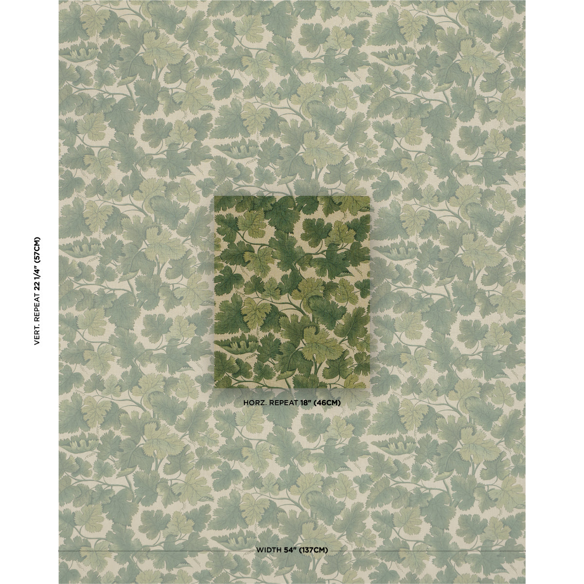 Purchase 182790 | Edinburgh Vine, Moss - Schumacher Fabric
