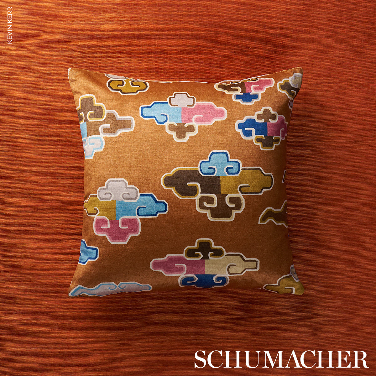 Purchase 182800 | In Dreams Velvet, Persimmon - Schumacher Fabric
