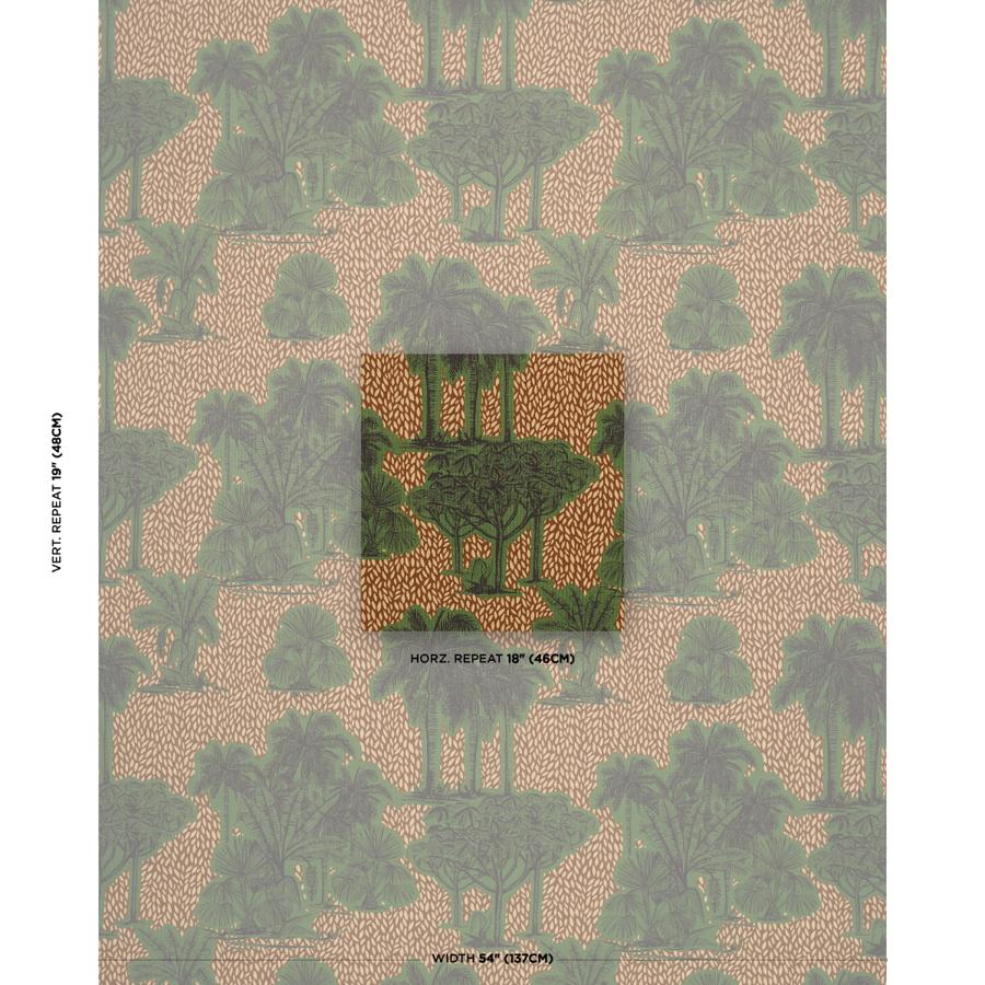 Purchase 182810 | Tropical Safari Print, Orinoco Verdant Oasis - Schumacher Fabric