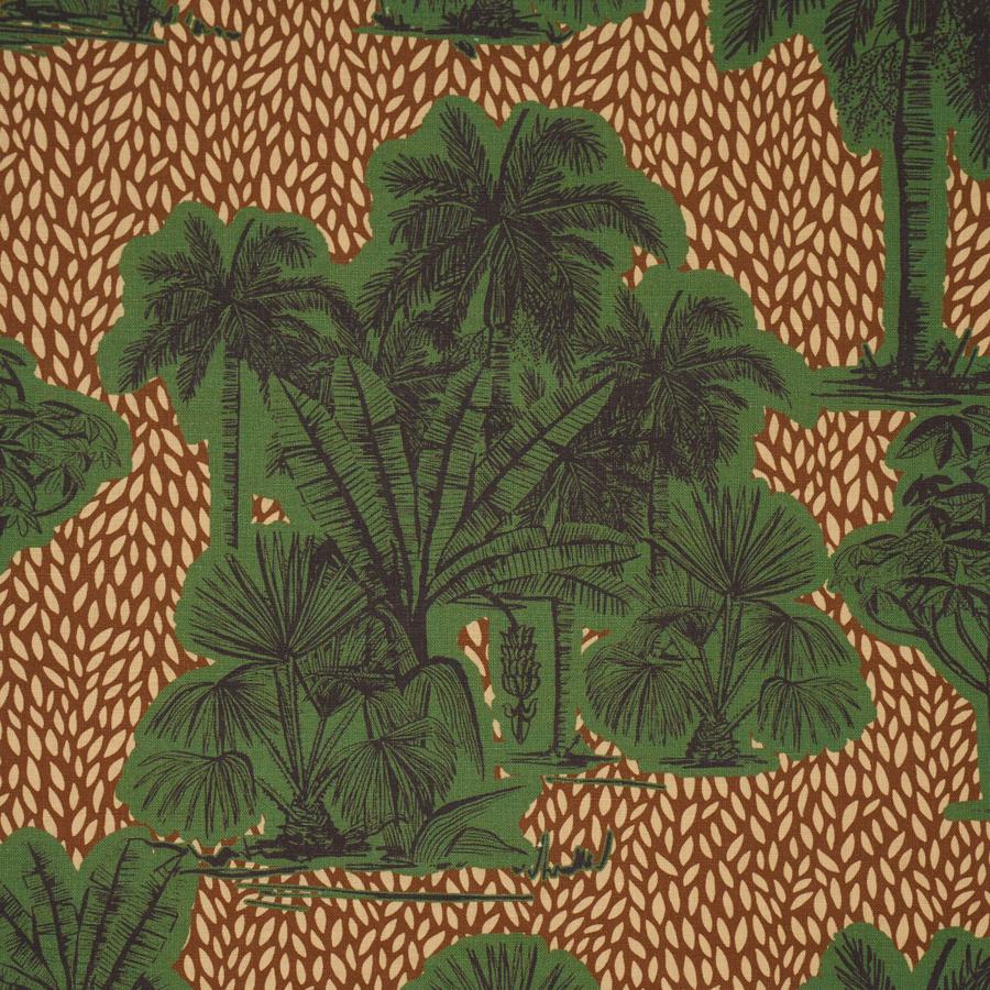 Purchase 182810 | Tropical Safari Print, Orinoco Verdant Oasis - Schumacher Fabric