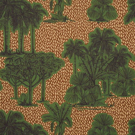 Purchase 182810 | Tropical Safari Print, Orinoco Verdant Oasis - Schumacher Fabric