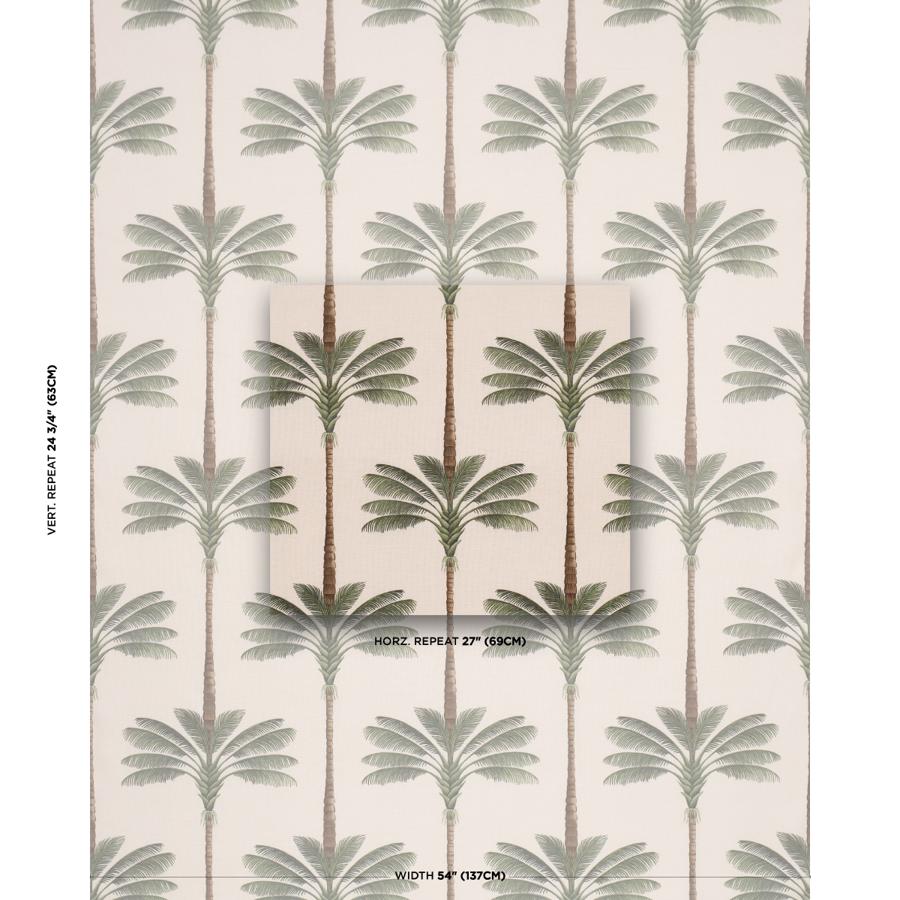 Purchase 182820 | A Palm Is A Palm Print, Daylight Evergreen - Schumacher Fabric