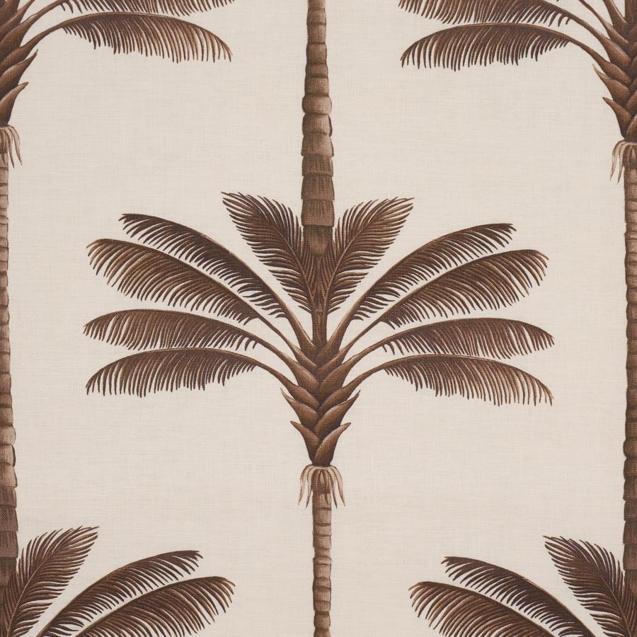Purchase 182821 | A Palm Is A Palm Print, Chocolate Meets Tobacco - Schumacher Fabric