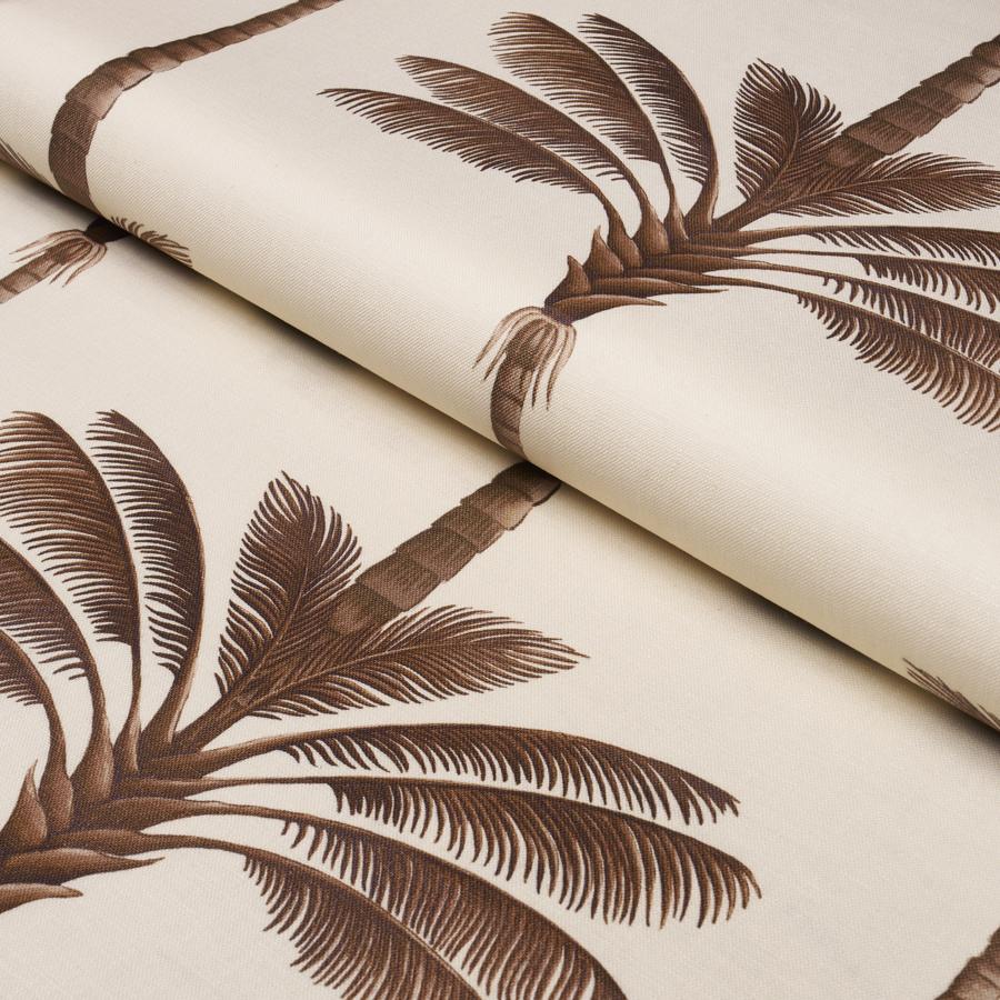 Purchase 182821 | A Palm Is A Palm Print, Chocolate Meets Tobacco - Schumacher Fabric