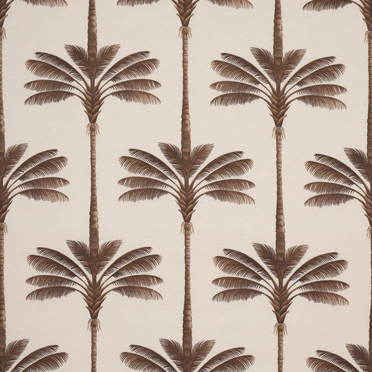 Purchase 182821 | A Palm Is A Palm Print, Chocolate Meets Tobacco - Schumacher Fabric