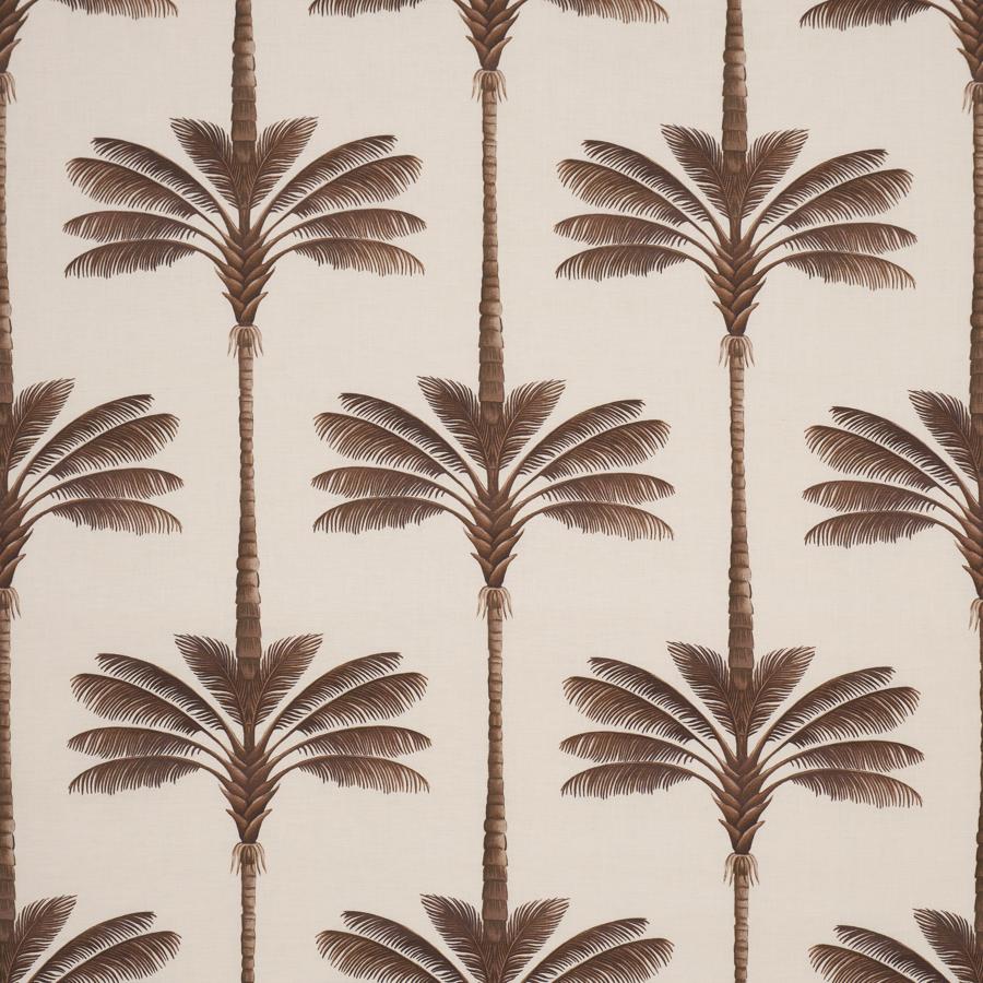Purchase 182821 | A Palm Is A Palm Print, Chocolate Meets Tobacco - Schumacher Fabric
