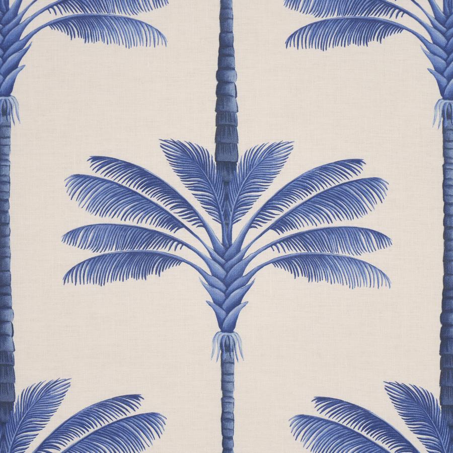 Purchase 182822 | A Palm Is A Palm Print, Indigo Palm Grove - Schumacher Fabric
