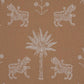 Purchase 182840 | Tiger Palm Silhouette Outdoor, Mediterrean Spice - Schumacher Fabric