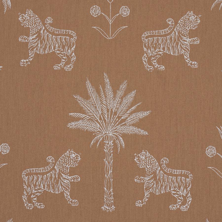 Purchase 182840 | Tiger Palm Silhouette Outdoor, Mediterrean Spice - Schumacher Fabric