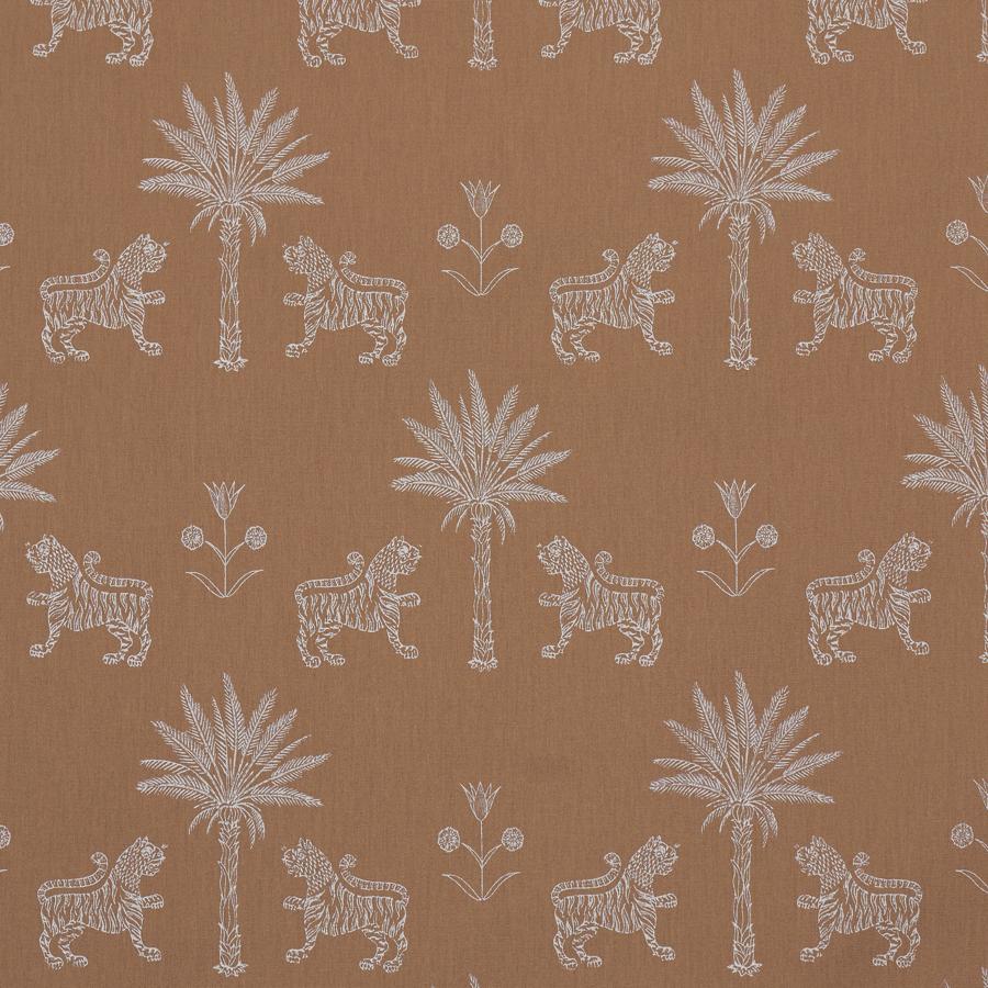 Purchase 182840 | Tiger Palm Silhouette Outdoor, Mediterrean Spice - Schumacher Fabric