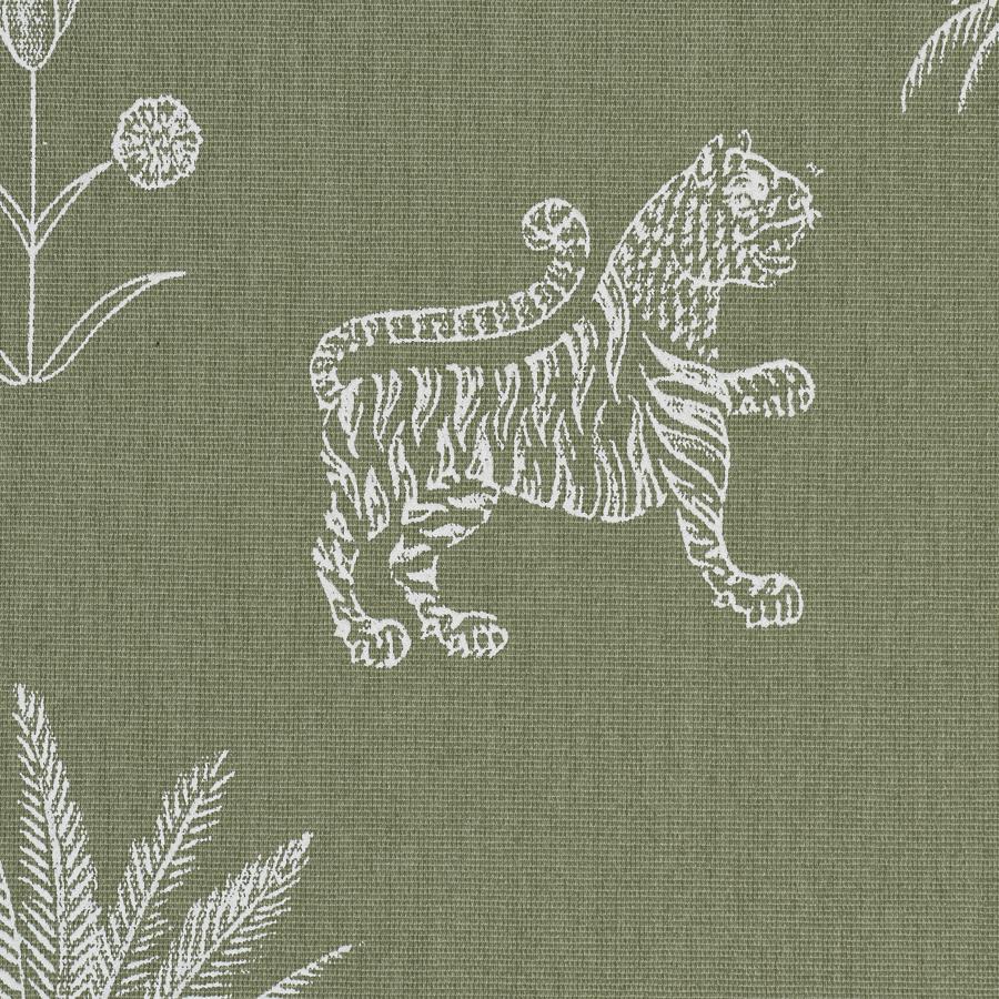 Purchase 182841 | Tiger Palm Silhouette Outdoor, Sage - Schumacher Fabric