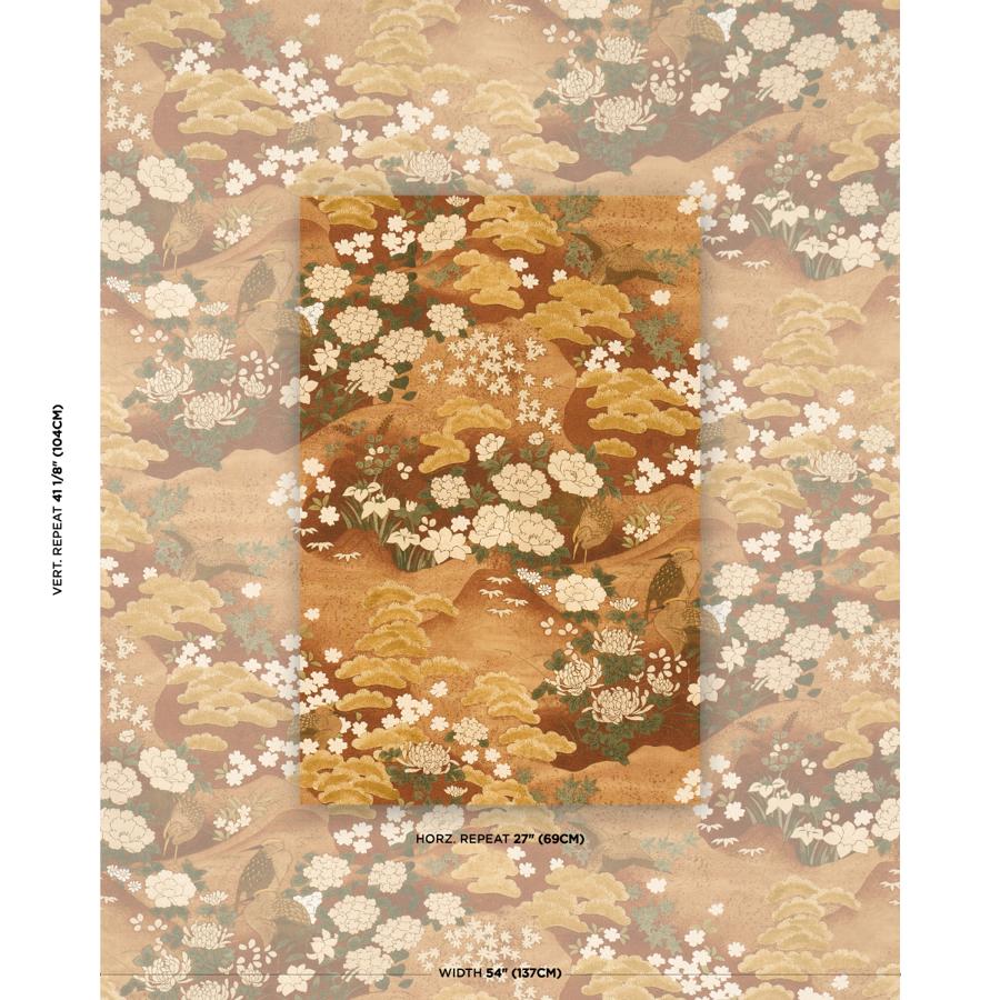 Purchase 182872 | Golden Hills, Burgundy - Schumacher Fabric