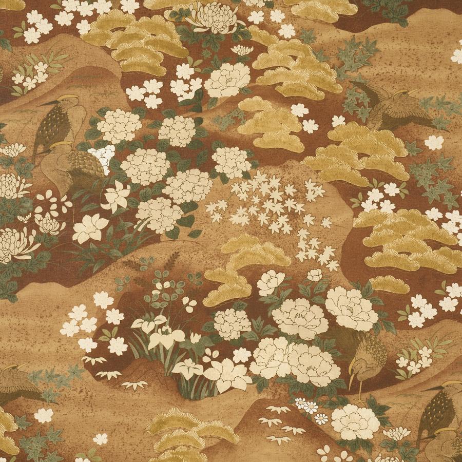 Purchase 182872 | Golden Hills, Burgundy - Schumacher Fabric