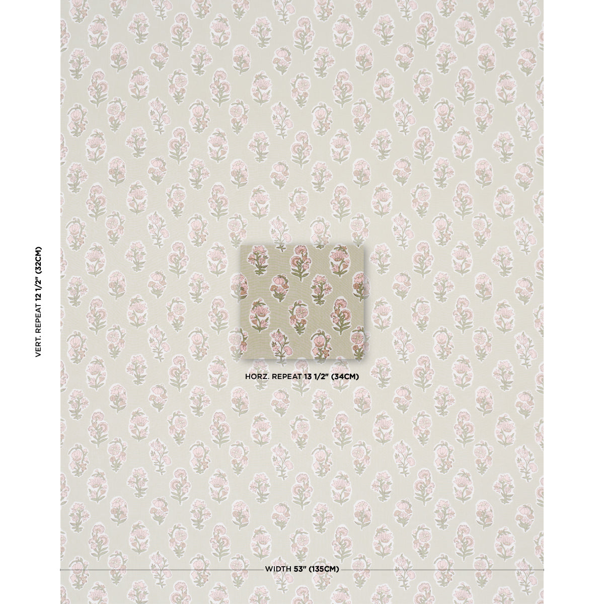 Purchase 182891 | Anessa Hand Screen Print, Petal - Schumacher Fabric