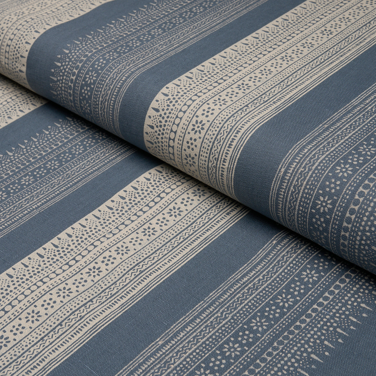 Purchase 182902 | Calista Block Print, Indigo - Schumacher Fabric