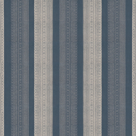 Purchase 182902 | Calista Block Print, Indigo - Schumacher Fabric