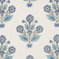 Purchase 182910 | Dalila Hand-Screen Print, Blue - Schumacher Fabric