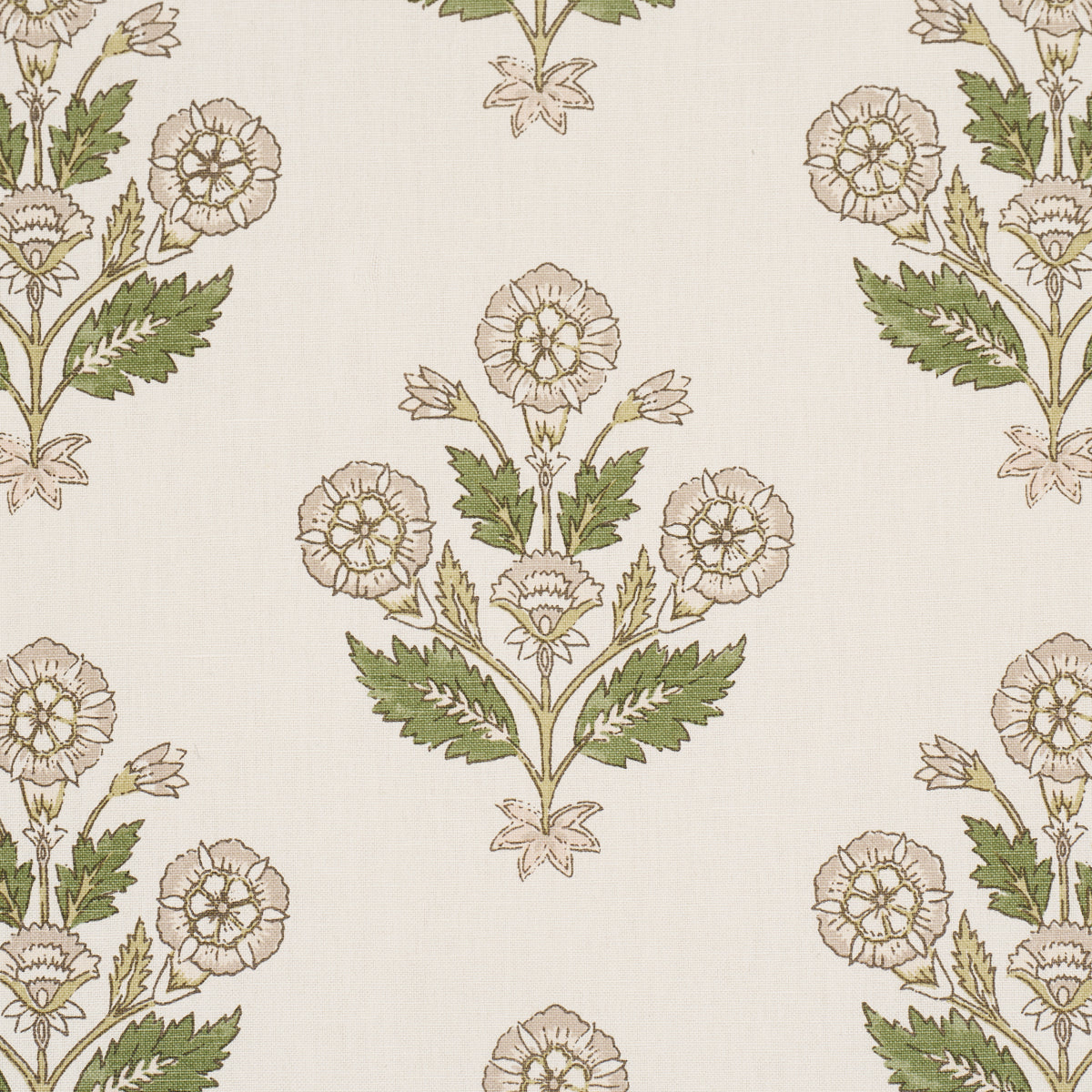 Purchase 182911 | Dalila Hand-Screen Print, Green - Schumacher Fabric