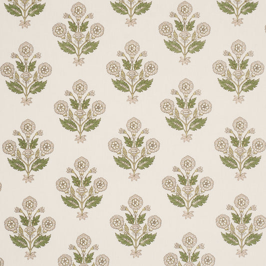 Purchase 182911 | Dalila Hand-Screen Print, Green - Schumacher Fabric