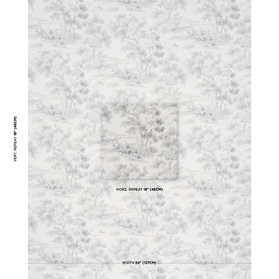 Purchase 182961 | Countryside Morning, Grey - Schumacher Fabric