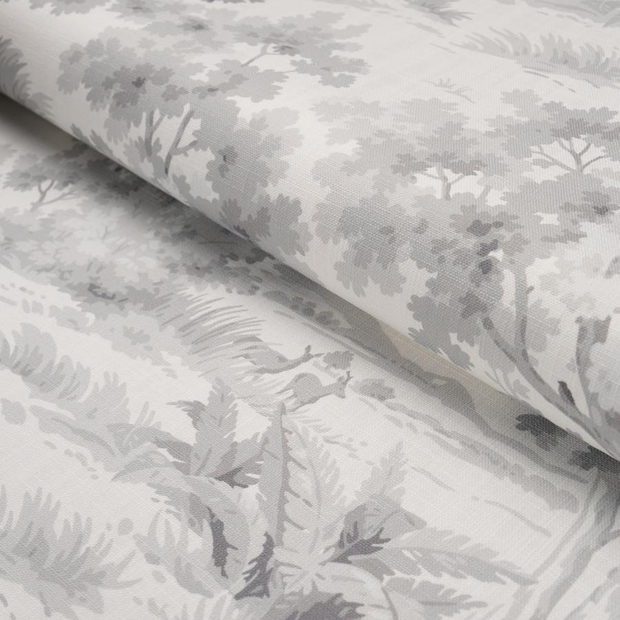 Purchase 182961 | Countryside Morning, Grey - Schumacher Fabric