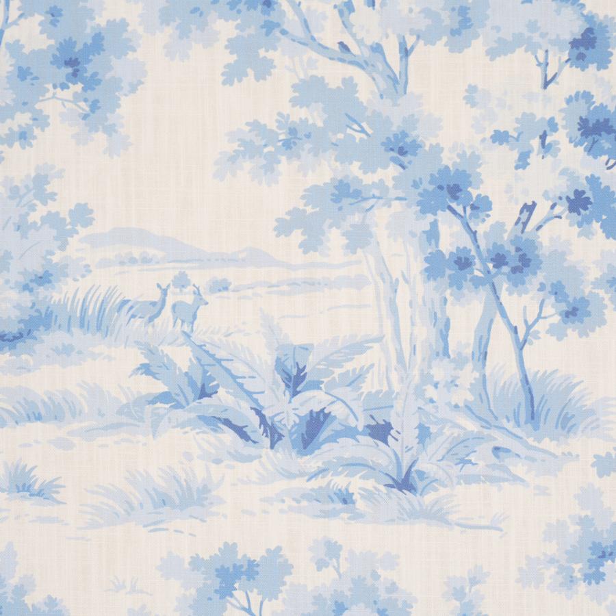 Purchase 182962 | Countryside Morning, Blue And White - Schumacher Fabric