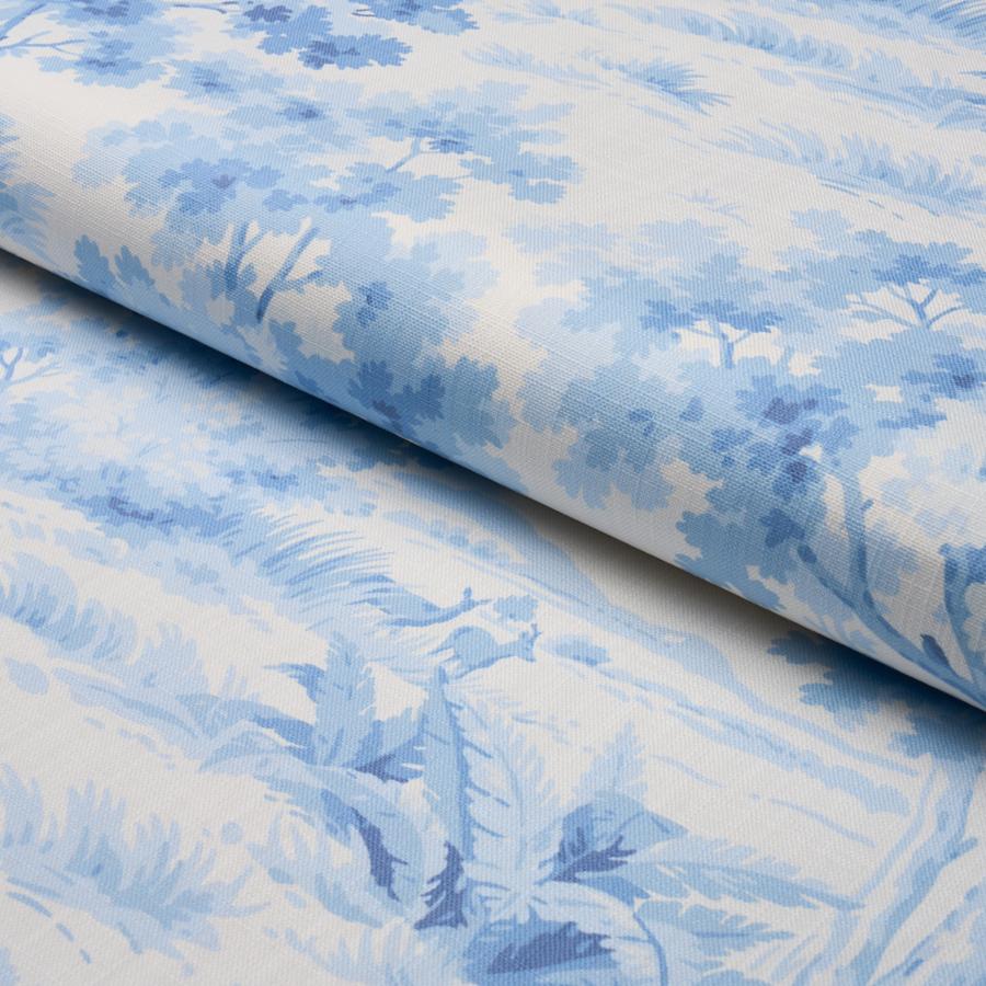 Purchase 182962 | Countryside Morning, Blue And White - Schumacher Fabric