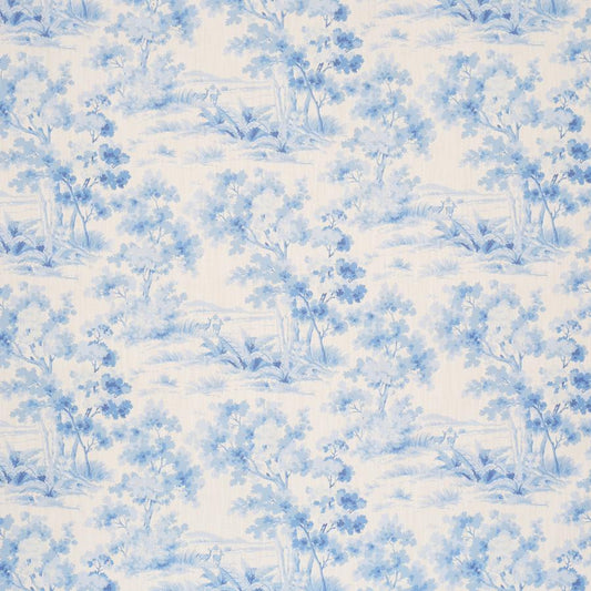 Purchase 182962 | Countryside Morning, Blue And White - Schumacher Fabric