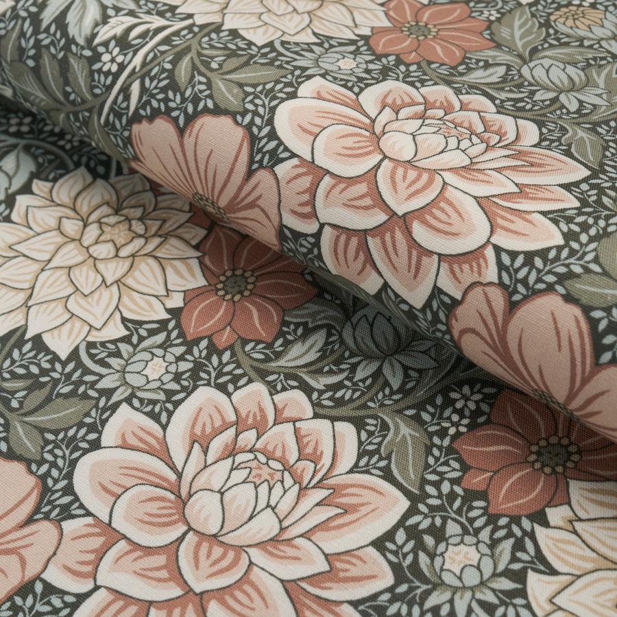 Purchase 182970 | Dahlia Garden, Green - Schumacher Fabric