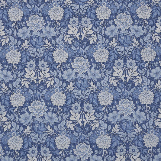 Purchase 182972 | Dahlia Garden, Blue And White - Schumacher Fabric