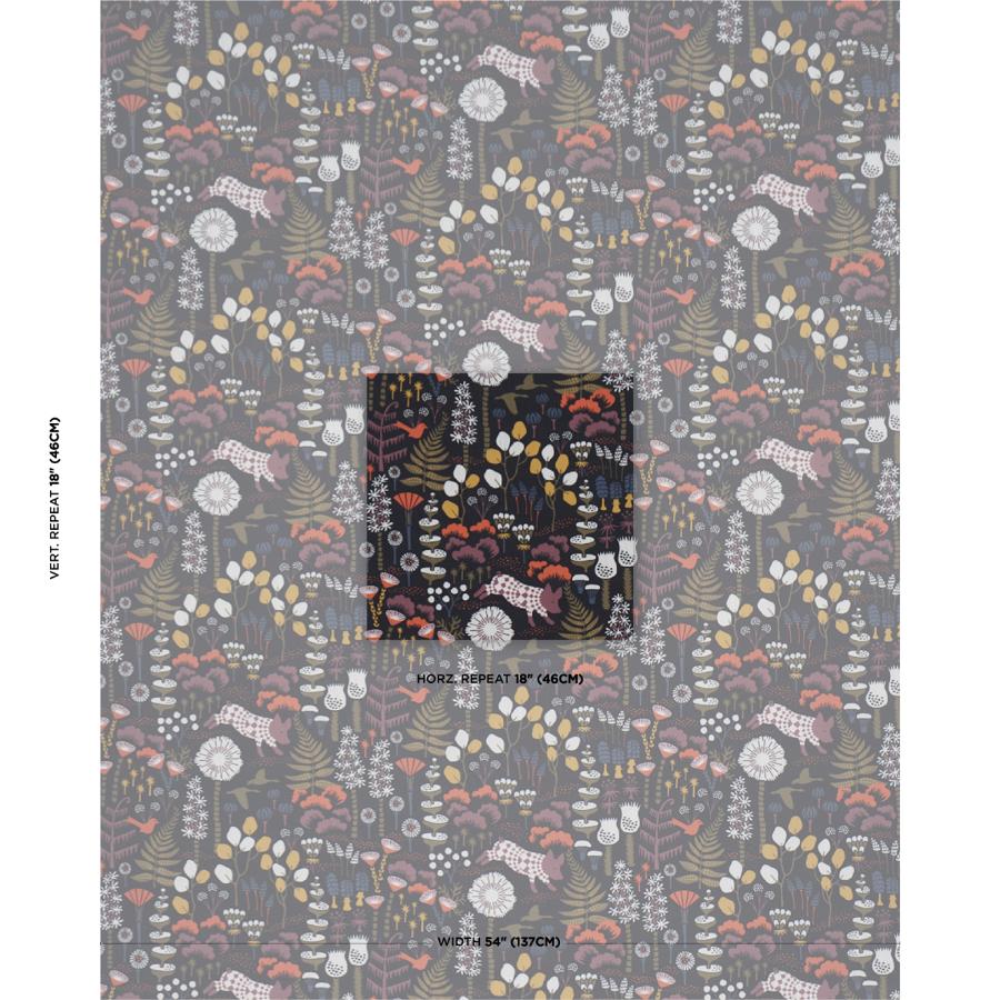 Purchase 183000 | Hoppmosse, Midnight - Schumacher Fabric