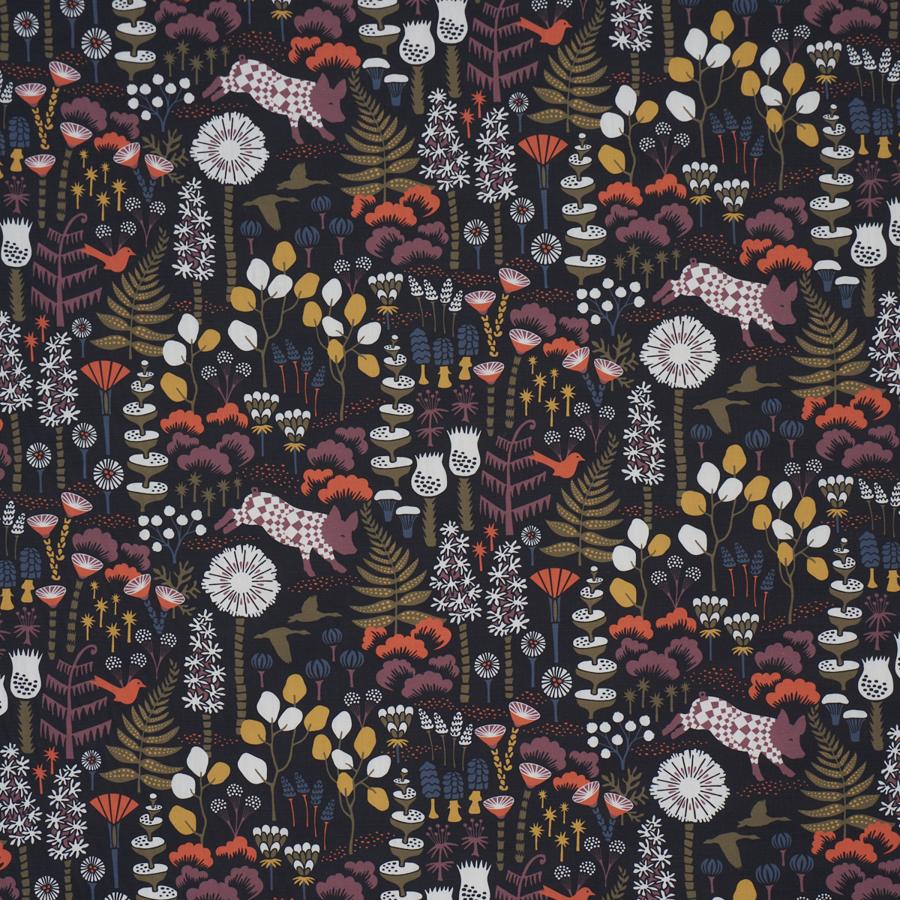 Purchase 183000 | Hoppmosse, Midnight - Schumacher Fabric