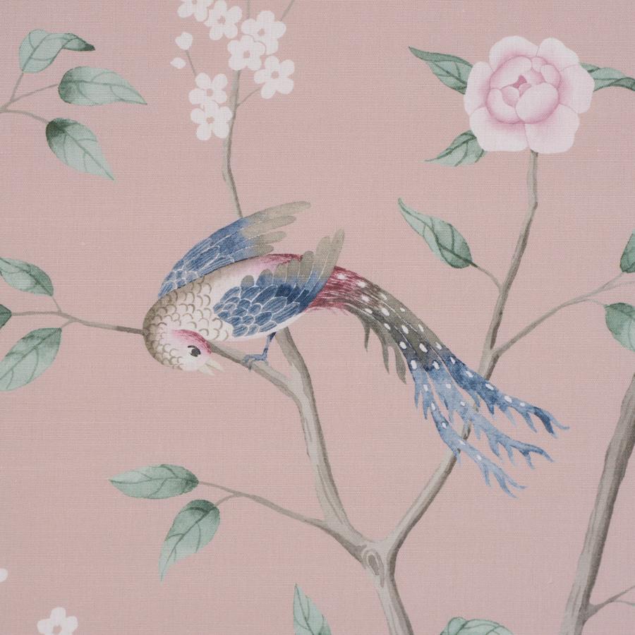 Purchase 183031 | Paradise Birds, Blush - Schumacher Fabric
