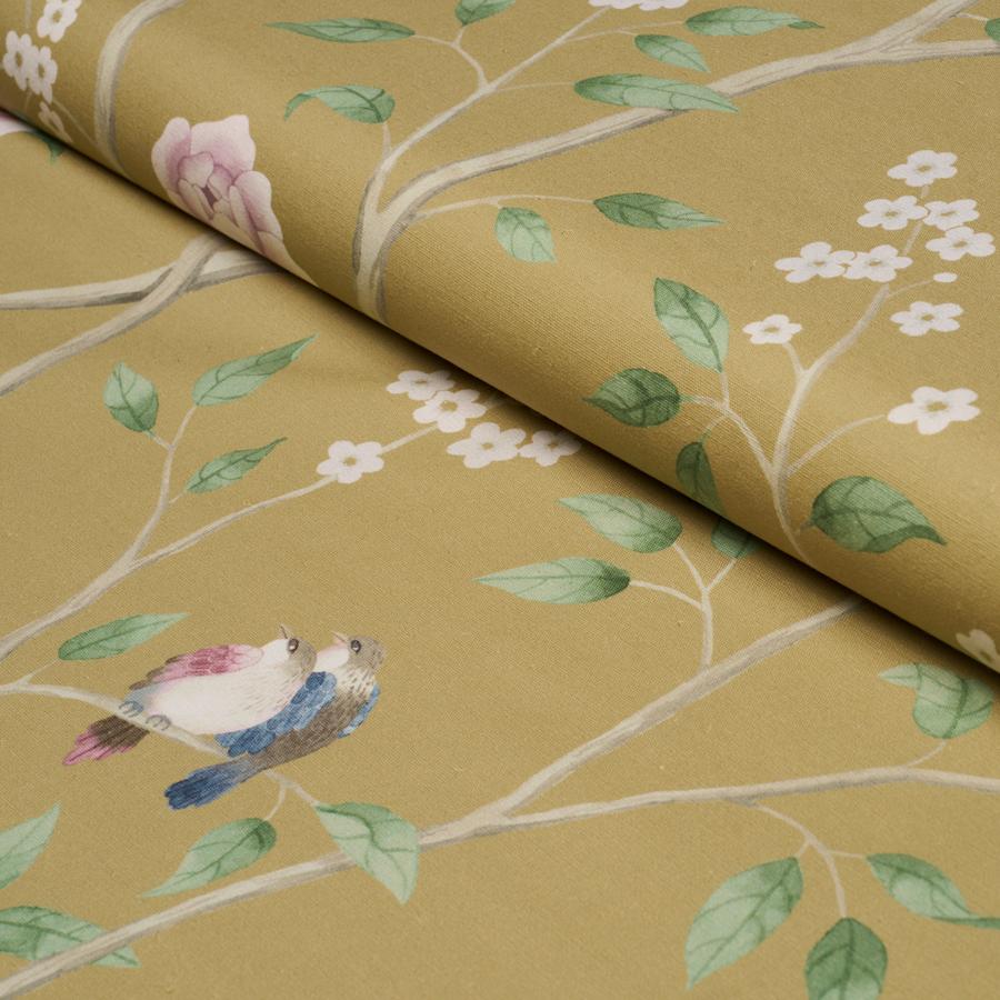 Purchase 183032 | Paradise Birds, Gold - Schumacher Fabric