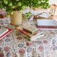 Purchase 183050 | Athena Hand-Screen Print, Red & Blue - Schumacher Fabric