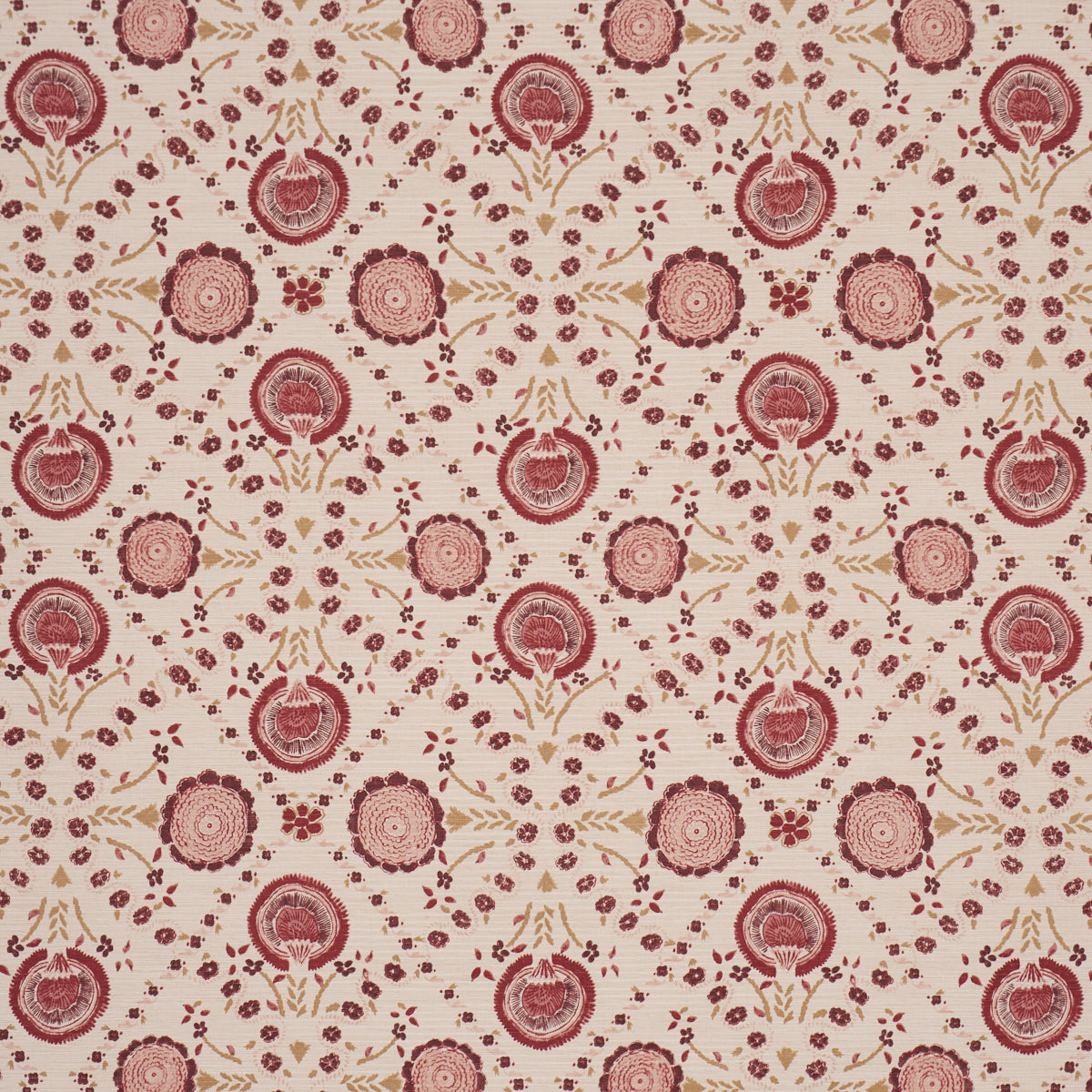 Purchase 183051 | Athena Hand-Screen Print, Ruby - Schumacher Fabric