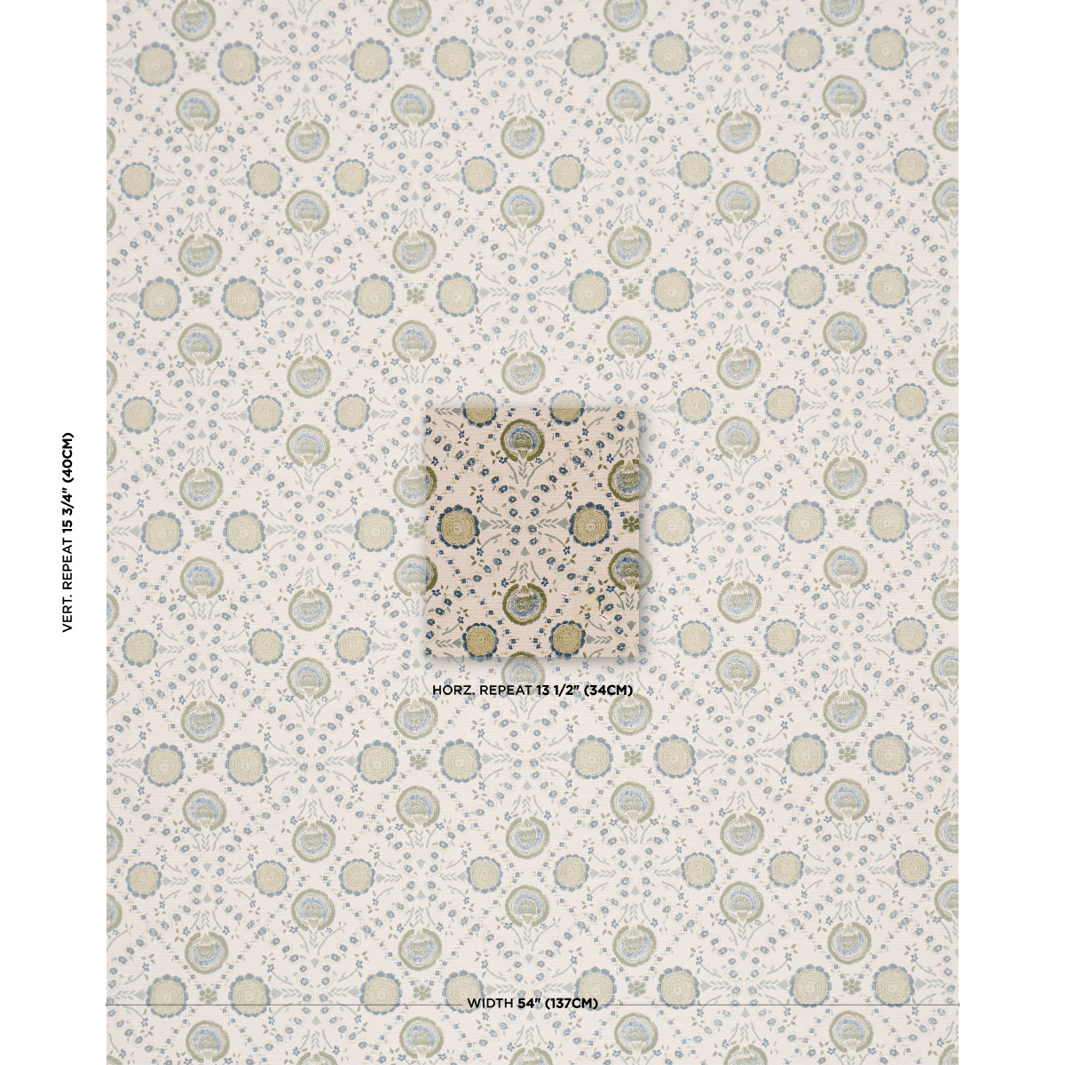 Purchase 183052 | Athena Hand-Screen Print, Green - Schumacher Fabric