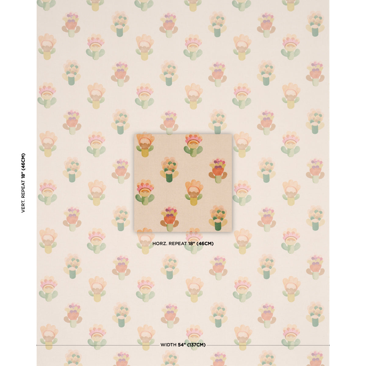 Purchase 183091 | Le Jardin, Sun - Schumacher Fabric