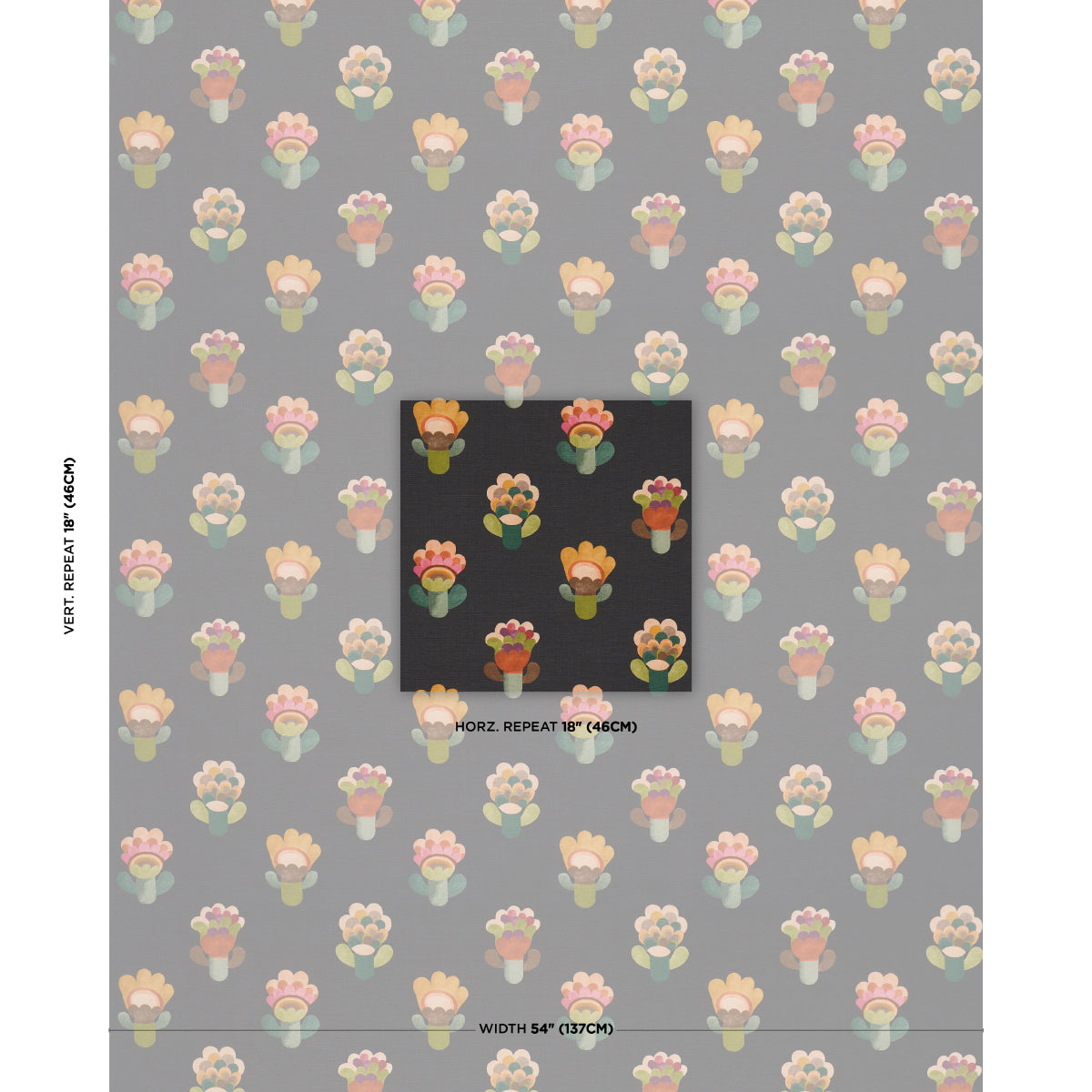 Purchase 183092 | Le Jardin, Night - Schumacher Fabric