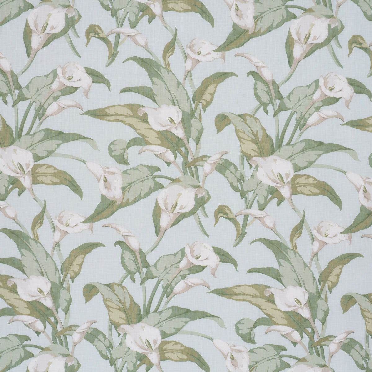Purchase 183121 | Arum Lilies, Aqua - Schumacher Fabric