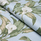 Purchase 183123 | Arum Lilies, Sky - Schumacher Fabric