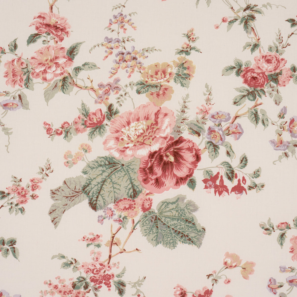 Purchase 183130 | Midsummer Hollyhock, Rose - Schumacher Fabric