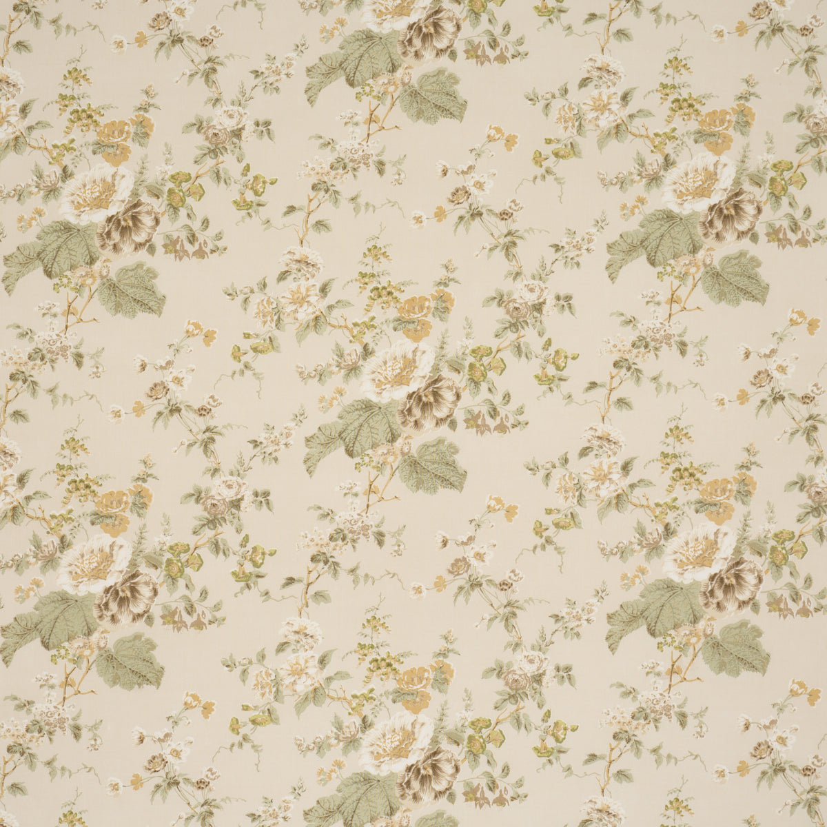 Purchase 183131 | Midsummer Hollyhock, Citron - Schumacher Fabric