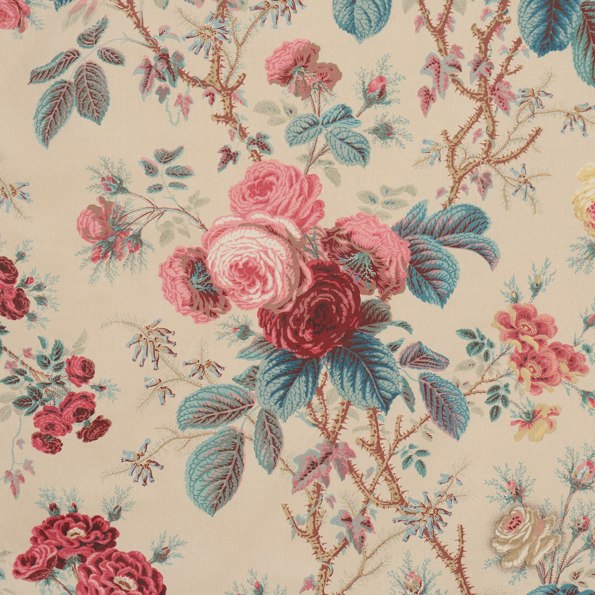 Purchase 183141 | She Walks In Beauty Chintz, Document - Schumacher Fabric