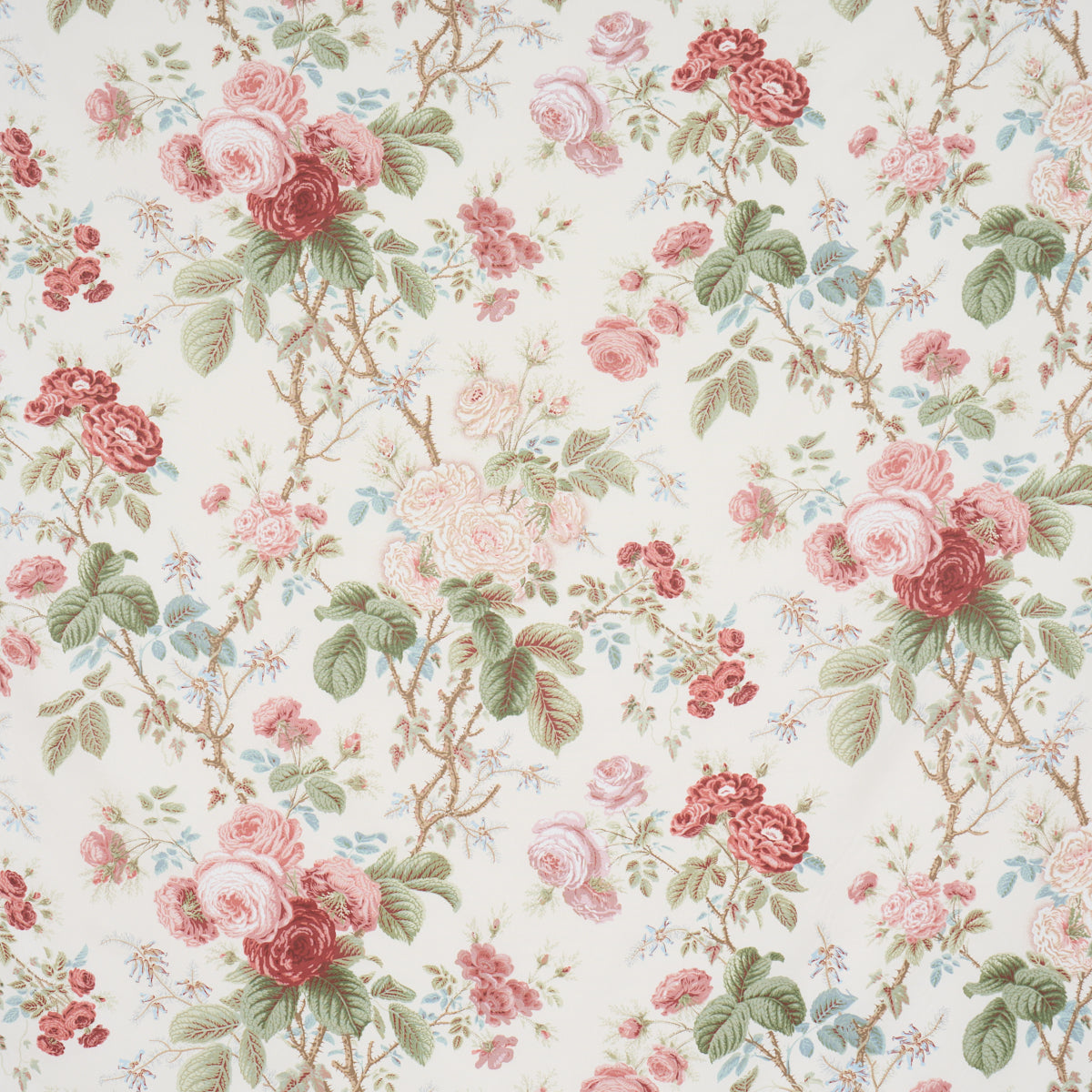 Purchase 183142 | She Walks In Beauty Chintz, Rose - Schumacher Fabric