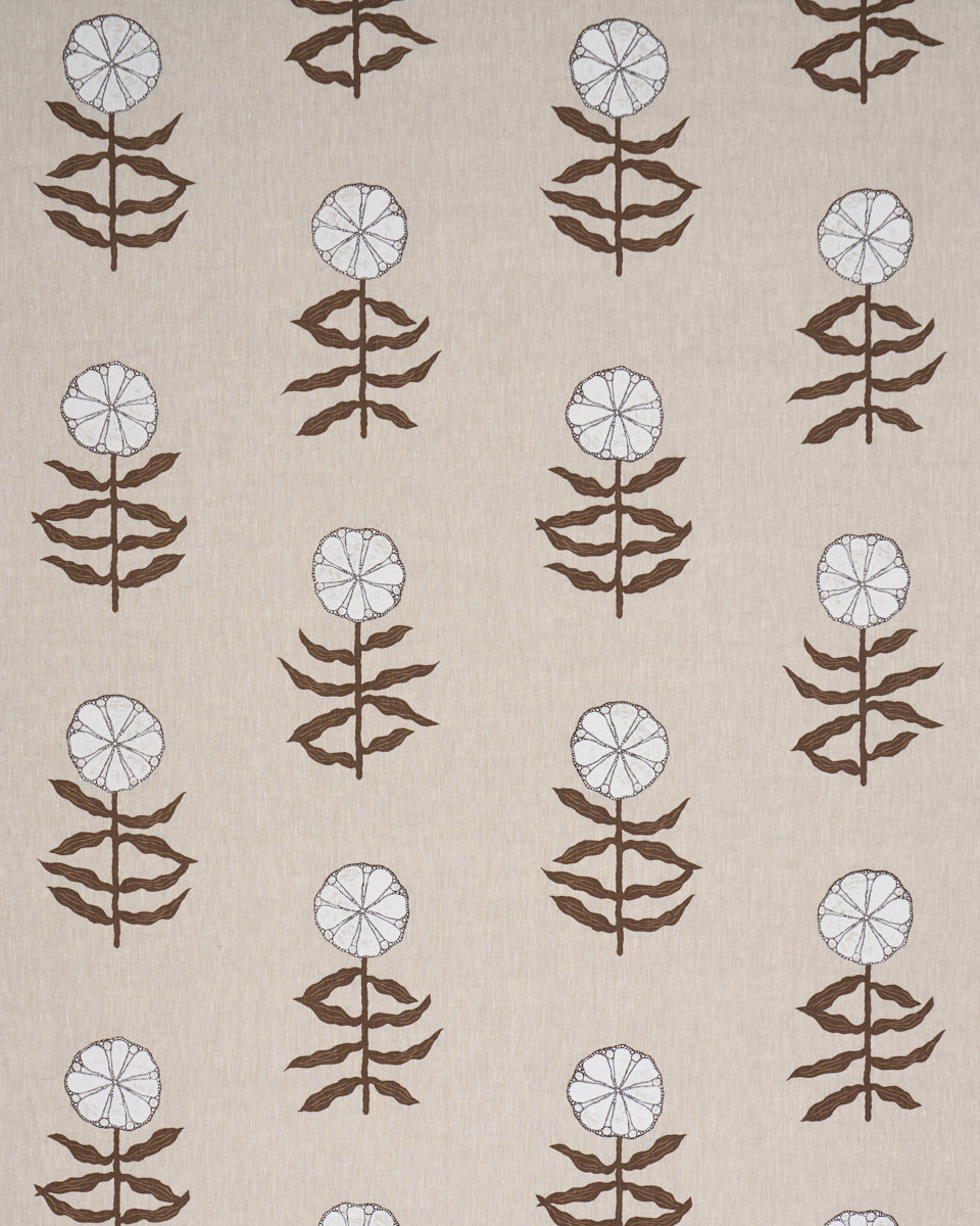 Purchase 183150 | Pretty Petals Screen Print, Birch - Schumacher Fabric