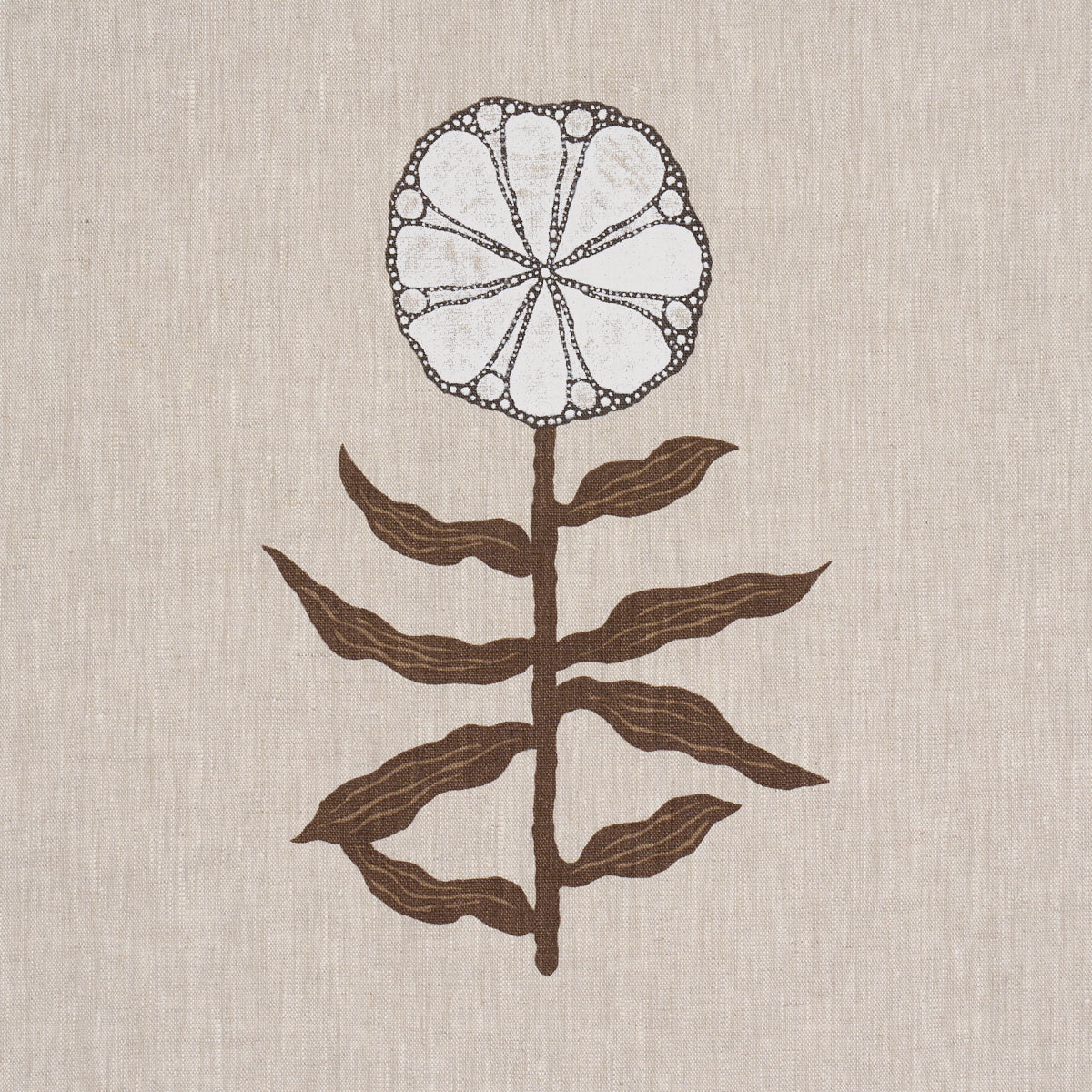 Purchase 183150 | Pretty Petals Screen Print, Birch - Schumacher Fabric